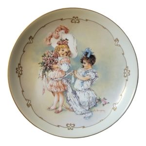 Vtg 89 Playing Bridesmaid Maud Humphrey Bogart Little Ladies HC Porcelain Plate